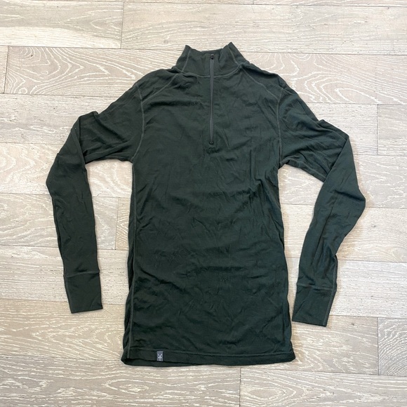 ibex | Shirts | Ibex 0 Merino Wool Woolies 150 Half Zip Base Layer Long ...